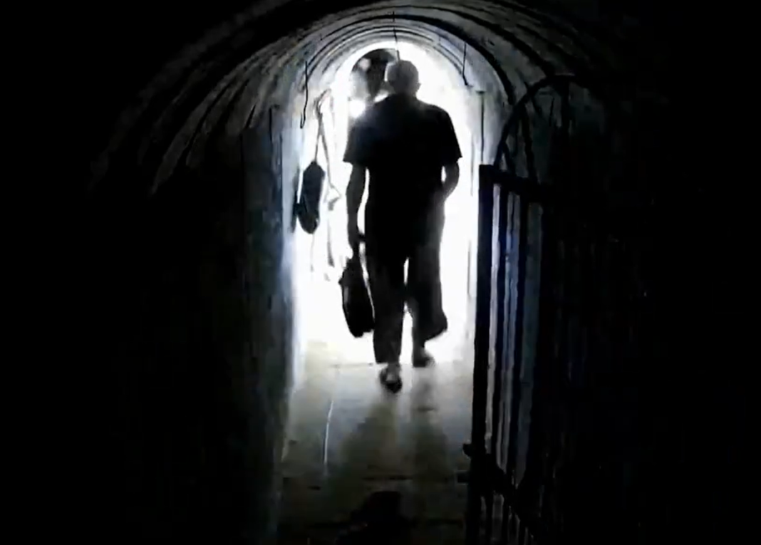 Video Emerges of Hamas Commander Linked to October 7 Attack Seen in Tunnel